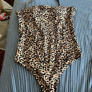 AERIE one piece leopard bathing suit